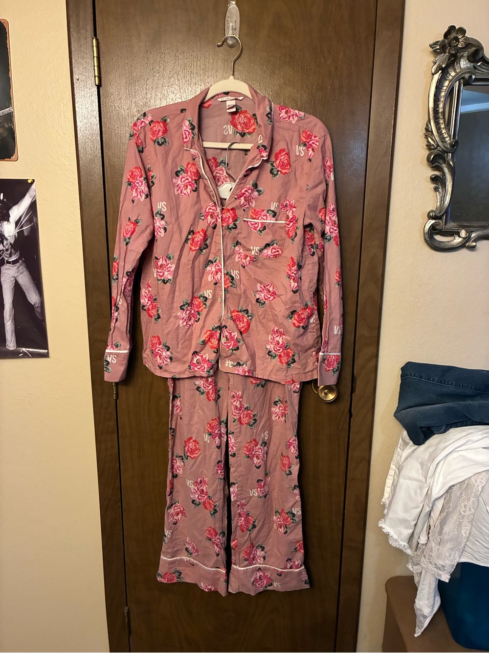 Victoria's Secret Pink Floral Pajama Set